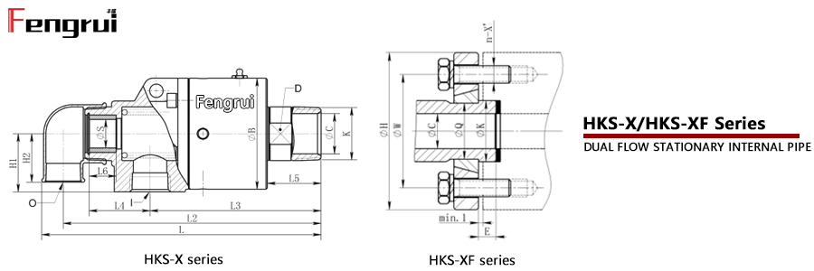 HKS-X/HKS-XF型旋轉(zhuǎn)接頭外形圖